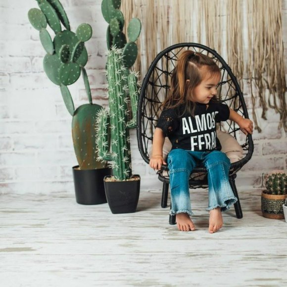 Girls Denim Bell Faded Bottoms - Picture 3 of 3